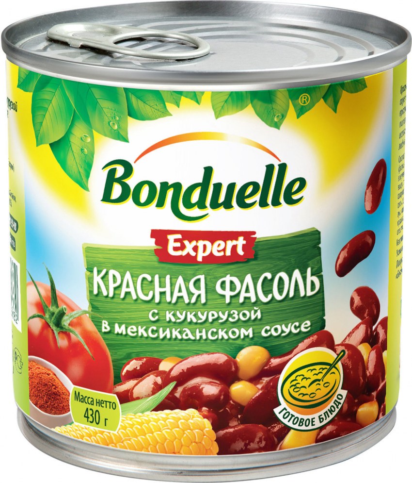 Белая фасоль в томатном соусе Бондюэль
