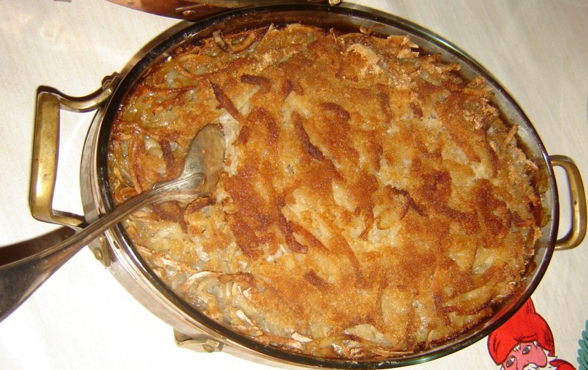 Картофельный гратен "искушение Янсона"