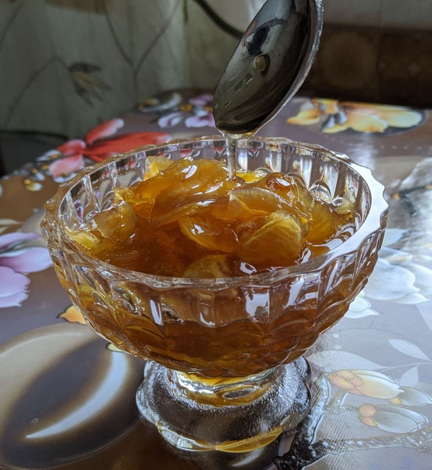 Варенье из яблок прозрачное Янтарное