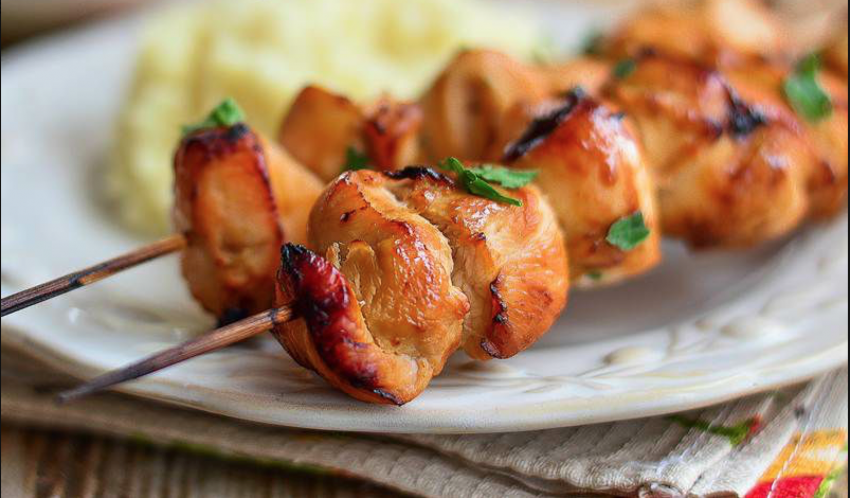 Детский шашлычок из курицы