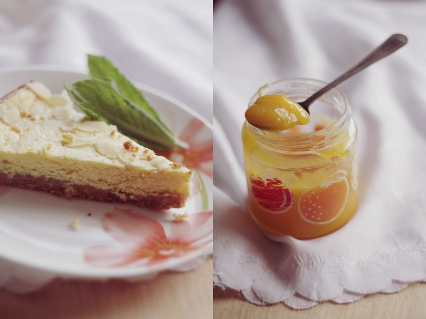 Чизкейк с лимонным курдом