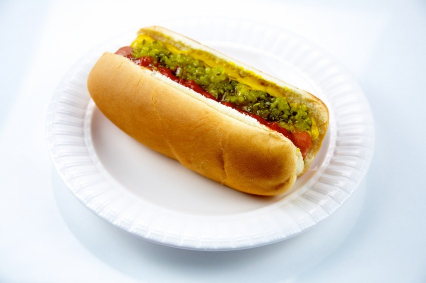 Хот дог с мясом