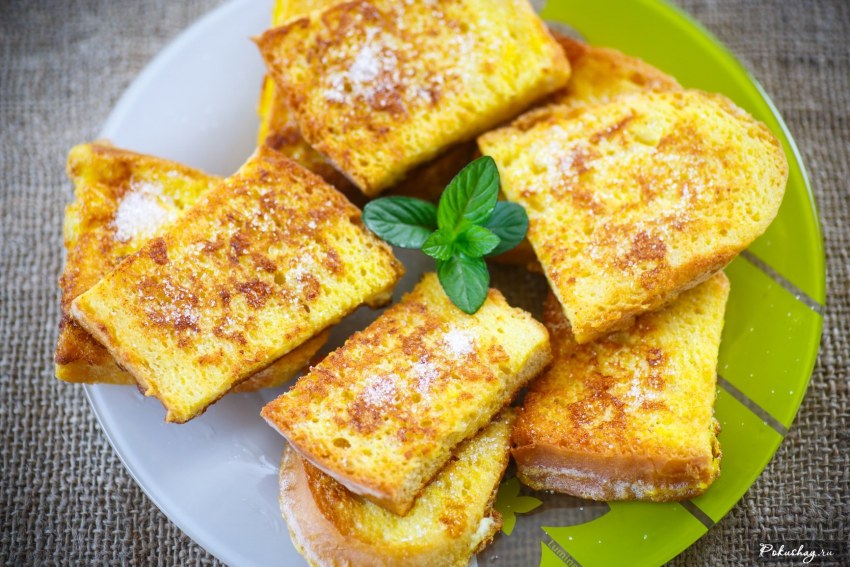 Гренки с яйцом