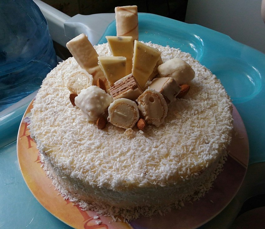 Торт Рафаэлло с кокосовой стружкой