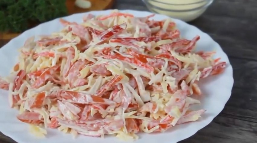Салат с болгарским перцем