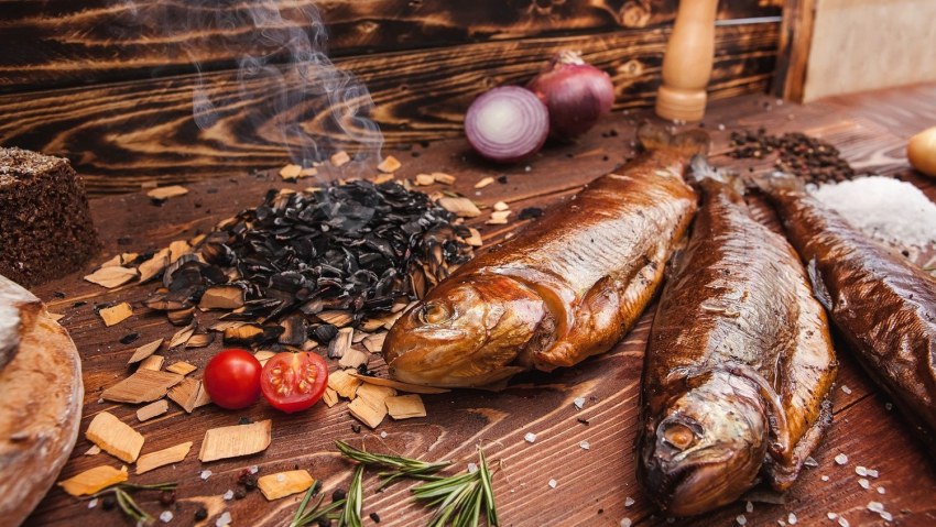 Окунь Речной горячего копчения