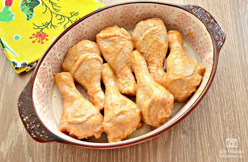 Куриная голень в картофельном тесте
