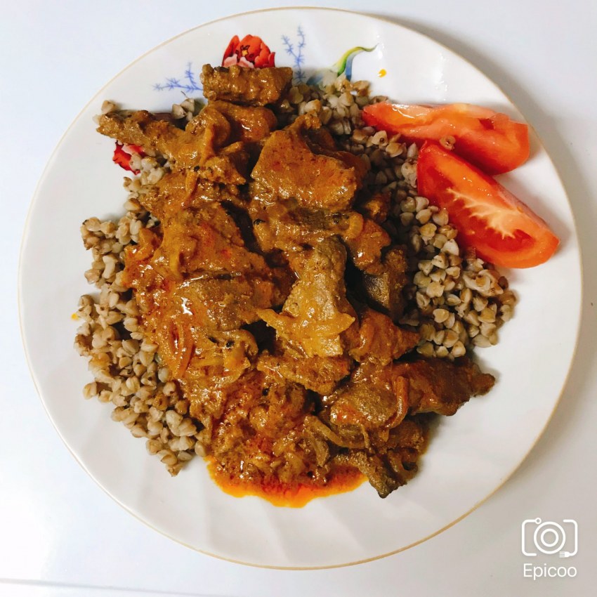 Печень куриная в сливках