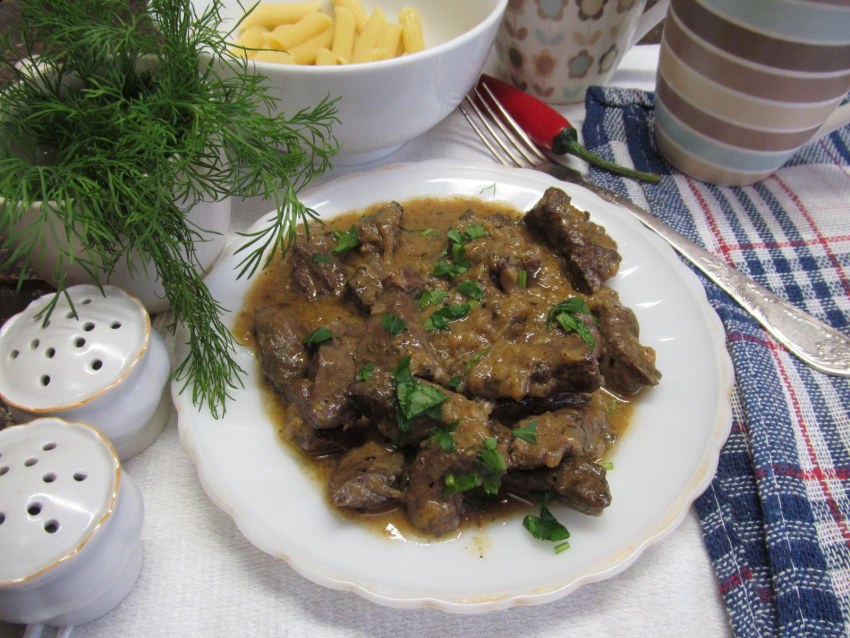 Печень с рисом