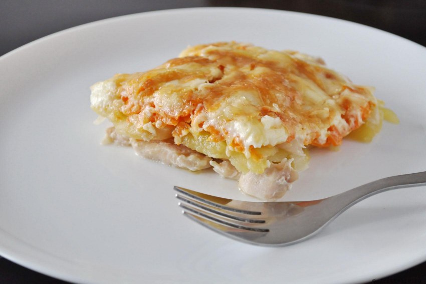 Куриная отбивная с картошкой