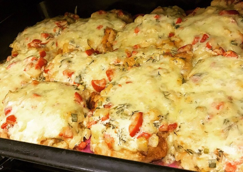 Курица под картофельной шубой