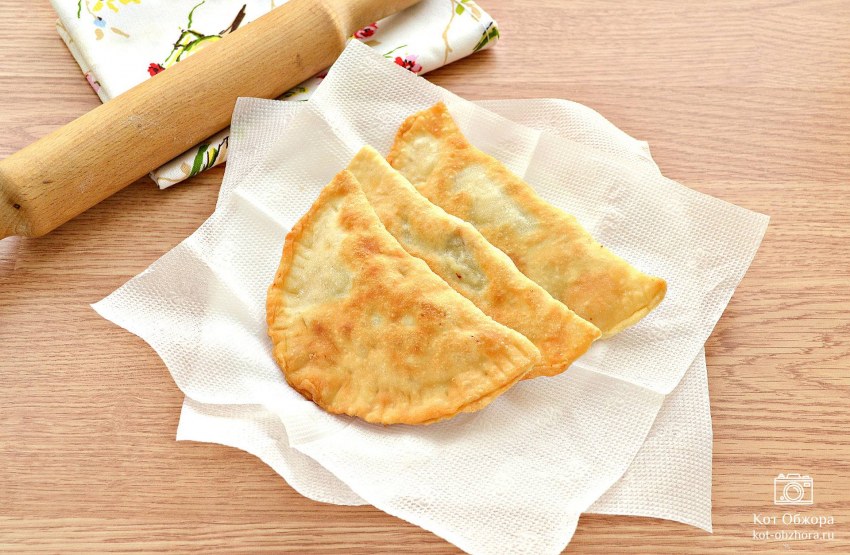 Беляш в разрезе