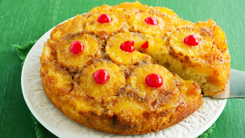 Пирог с ананасами