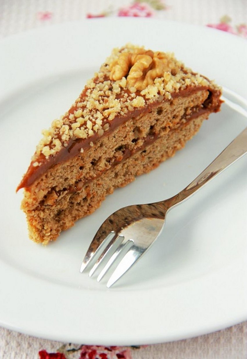 Ореховый пирог с грецкими орехами
