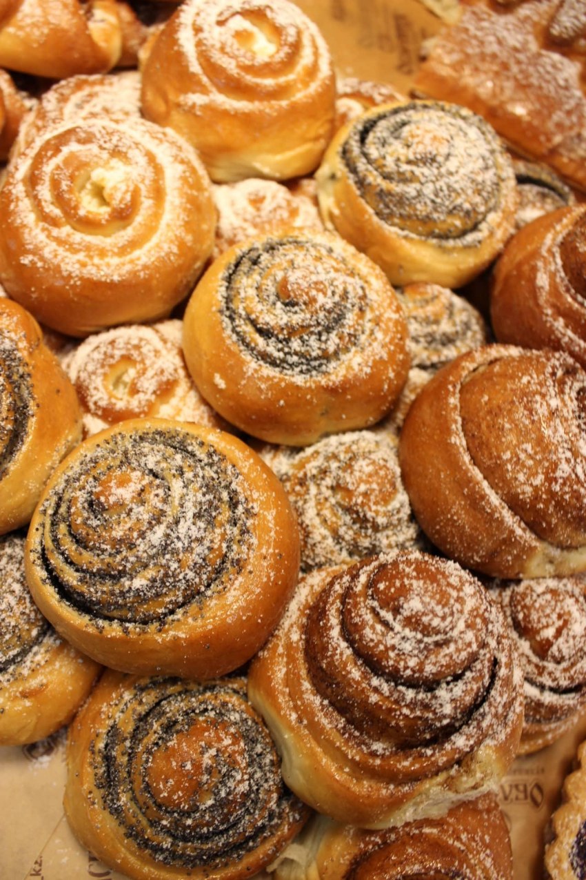 Булочки рулетики с маком