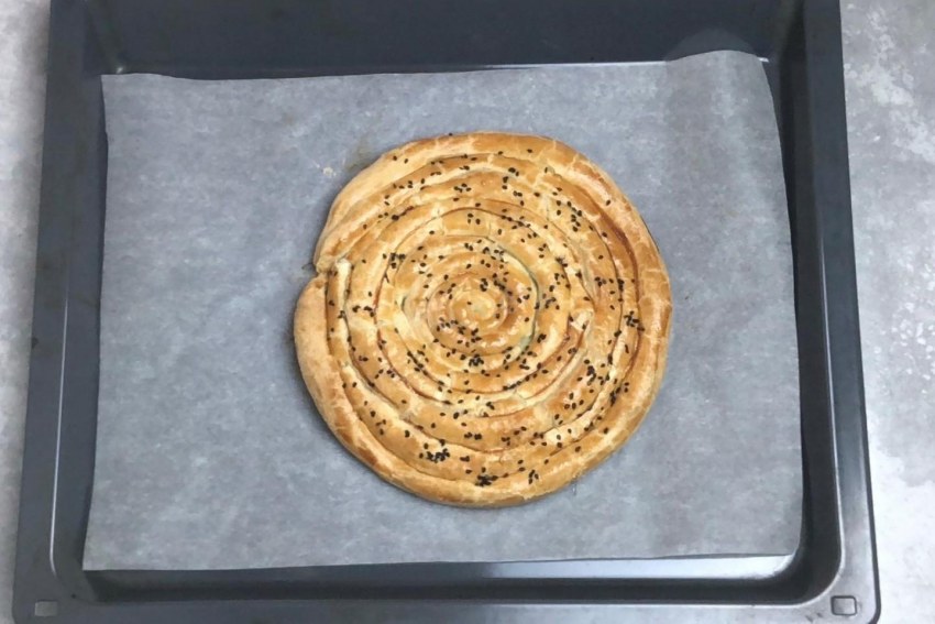 Булочка улитка с начинкой