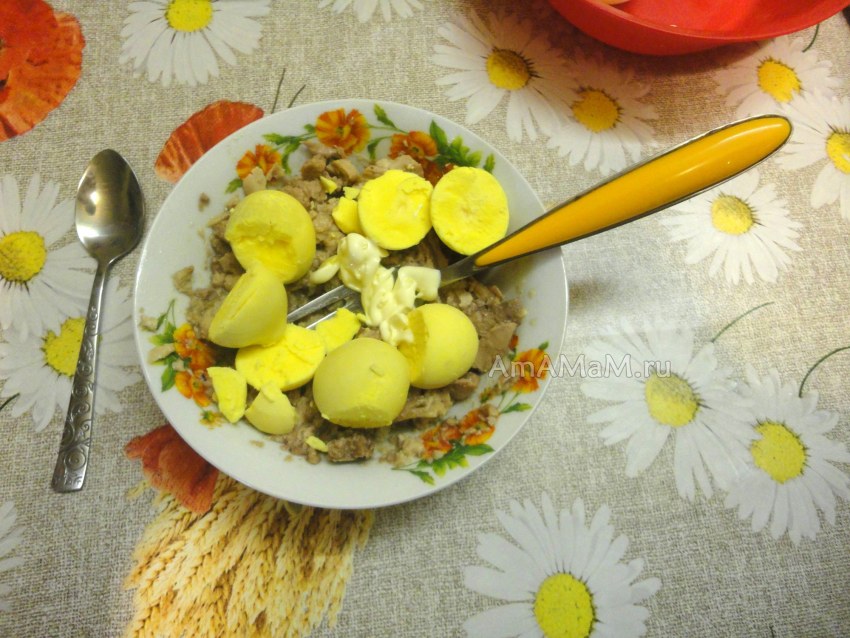 Корзинки из яиц вареных