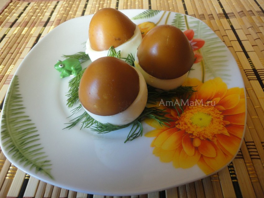 Грибочки боровички из яиц
