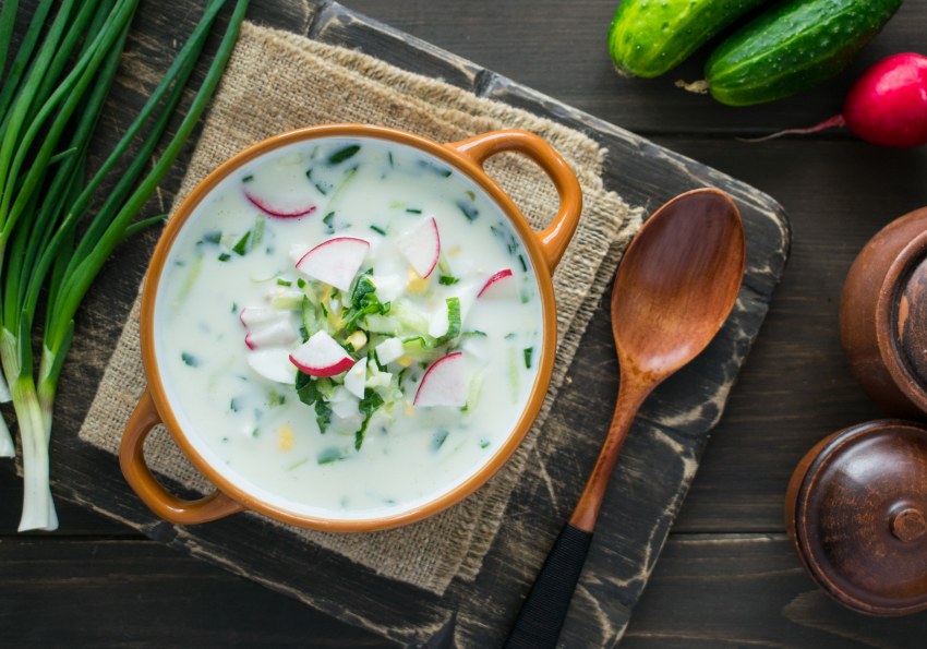Русская кухня окрошка