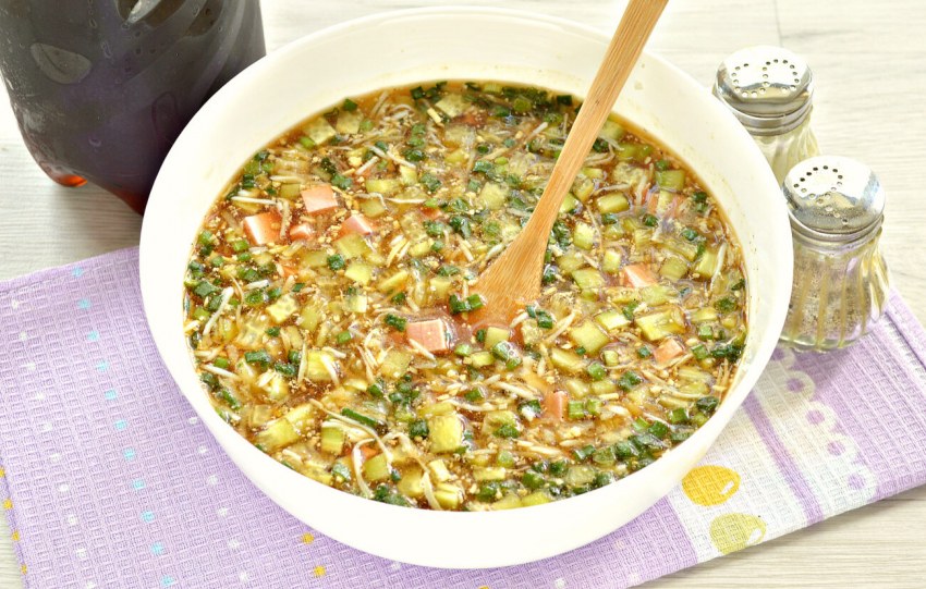 Окрошка без кваса