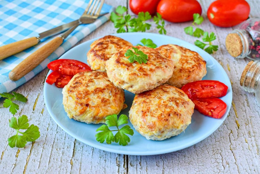 Оладьи из куриной грудки