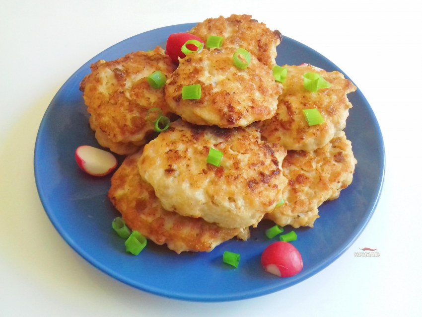 Куриные оладьи