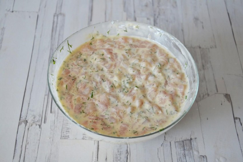 Котлеты из грудки курицы рубленные с майонезом и мукой