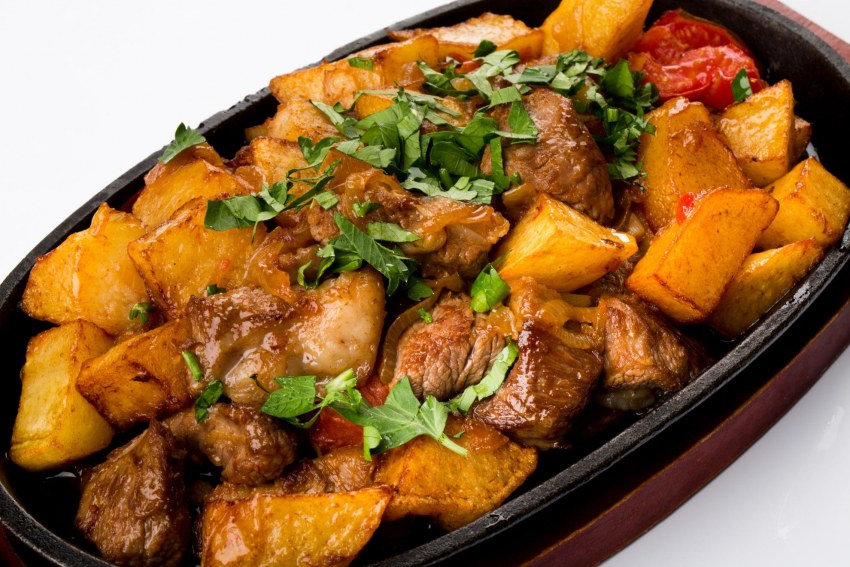 Салат из куриной печени по-грузински