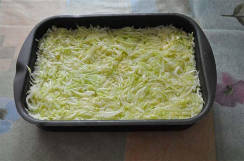 Кабачки на крупной терке