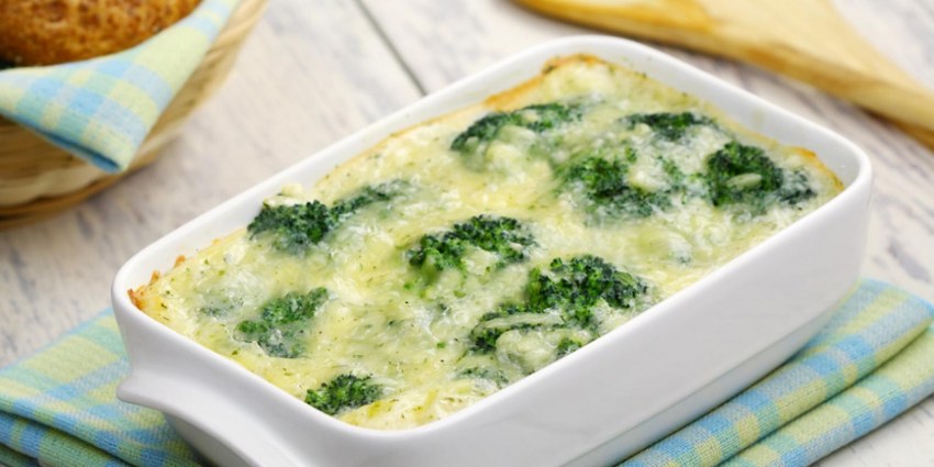 Запеканка с брынзой и кабачком