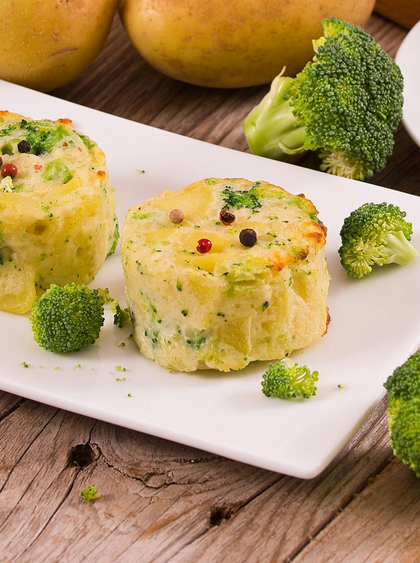 Запеканка картофельная с брокколи и сыром