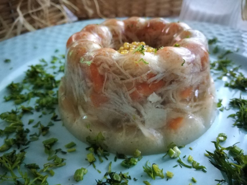 Заливное со сливками