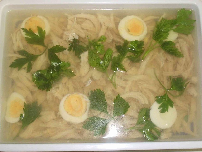 Русская закуска заливное