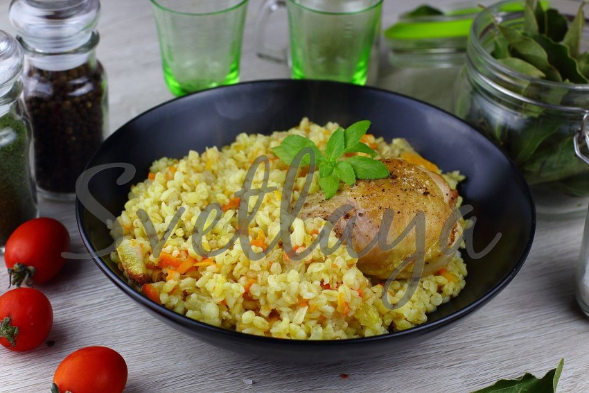 Куриные котлетки с булгуром