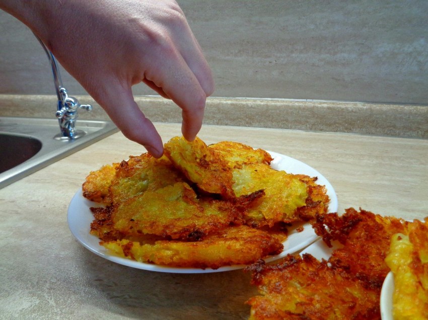 Картофельный хашбраун с куриной грудкой