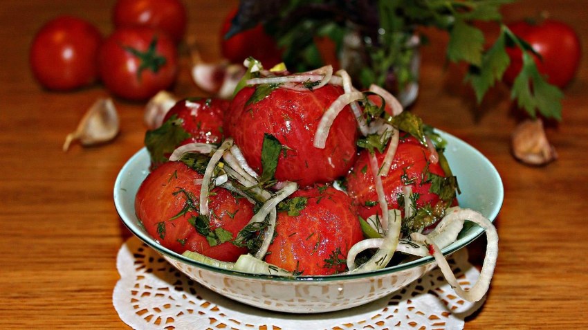 Маринованные помидоры быстрого приготовления