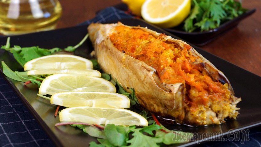 Скумбрия с лимоном в духовке