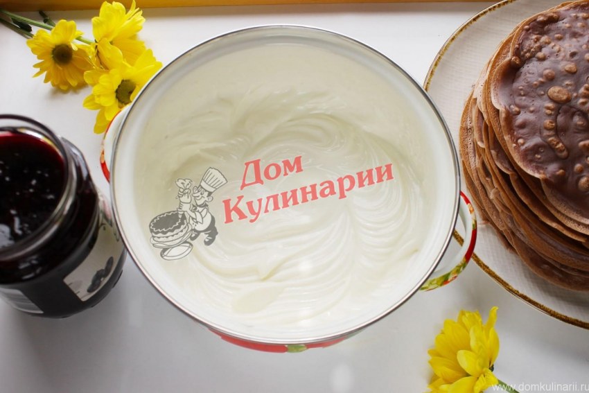 Заварной крем на сгущенном молоке