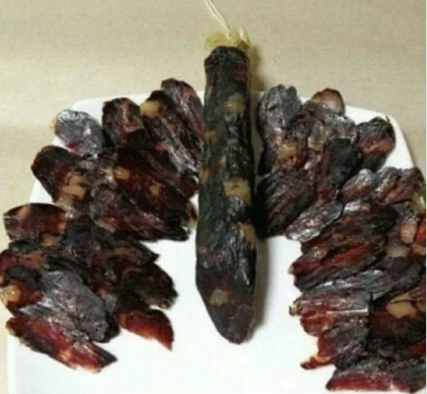 Вяленая колбаса из конины