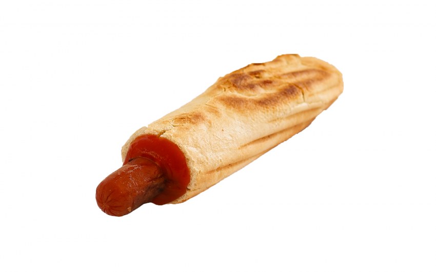 Хот дог с 2 сосисками