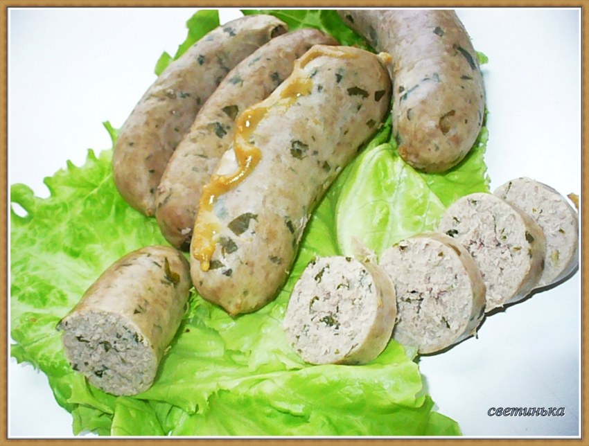 Колбаски домашние