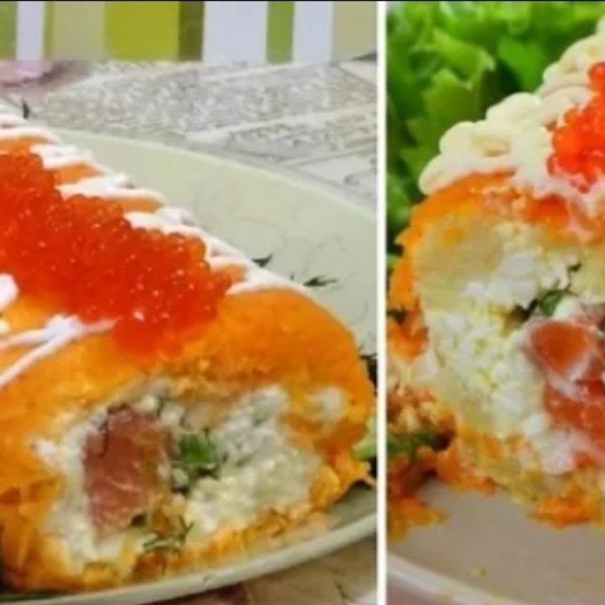 Как приготовить Царский рулет из красной рыбы