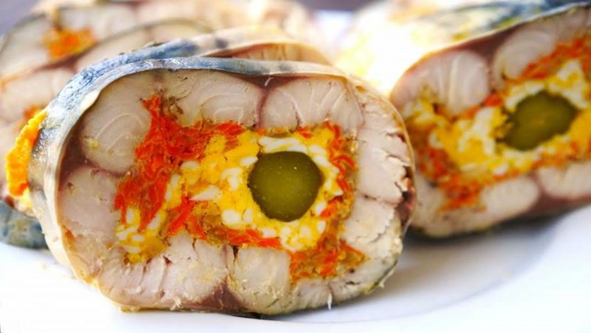 Салат Царский рулет