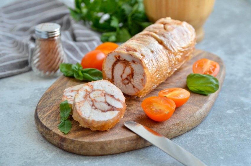 Мороженое праздничный рулет