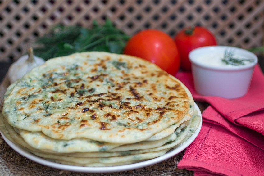 Хычины с мясом квадратные