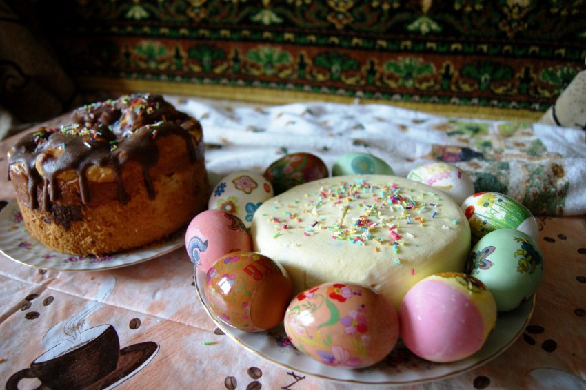 Украшение Пасхи из творога