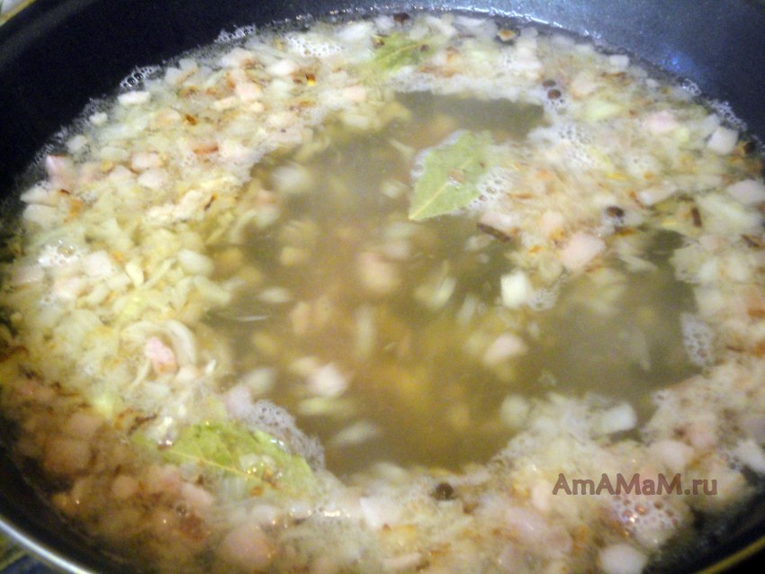 Суп Кулеш с пшеном и салом