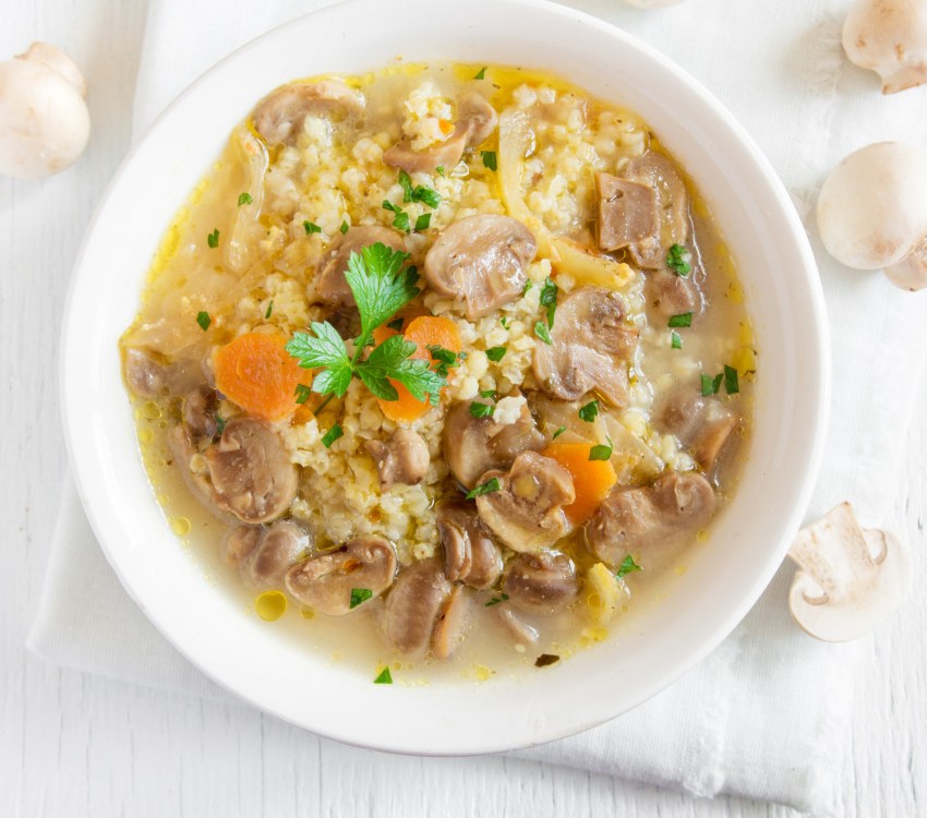 Овощной суп с манкой