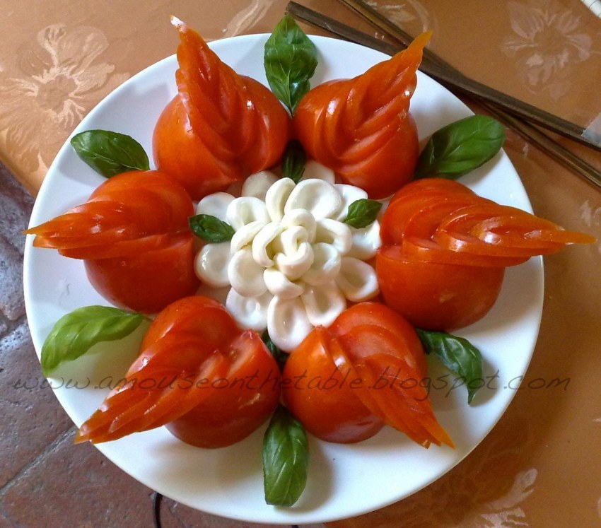 Украшения из овощей