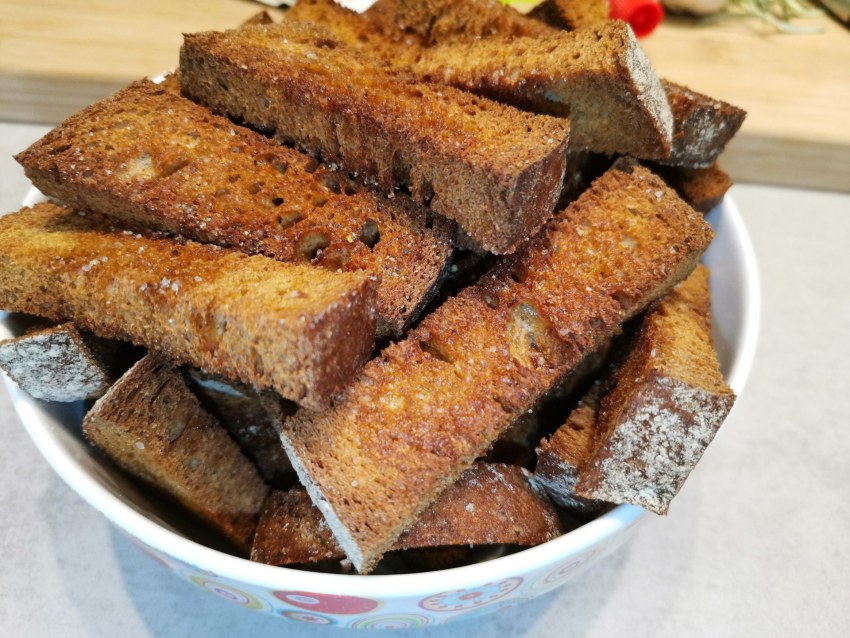 Гренки с чесноком
